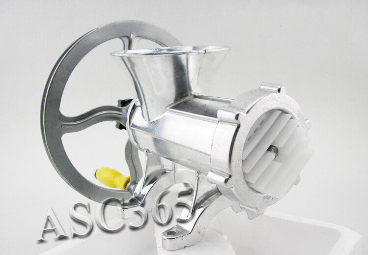 Manual Meat Grinder #32 Aluminium Alloy With Pulley Grinding Sausage